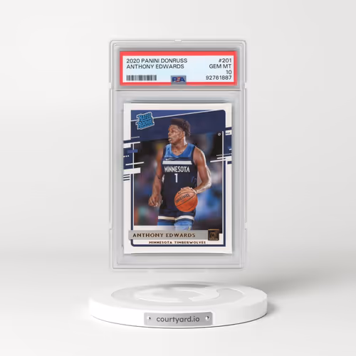 2020 Panini Donruss #201 Anthony Edwards (PSA 10 GEM MINT)