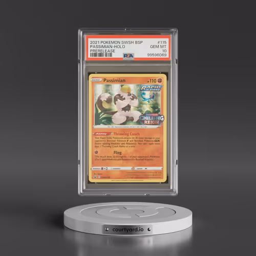 2021 Pokémon Swsh Black Star Promo #115 Passimian - Holo Prerelease (PSA 10 GEM MINT)