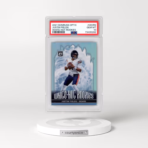 2021 Panini Donruss Optic White Hot Rookies #WHR2 Justin Fields (PSA 10 GEM MINT)