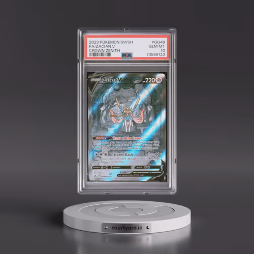 2023 Pokémon Sword and Shield Crown Zenith #GG48 Zacian V - Holo Full Art (PSA 10 GEM MINT)