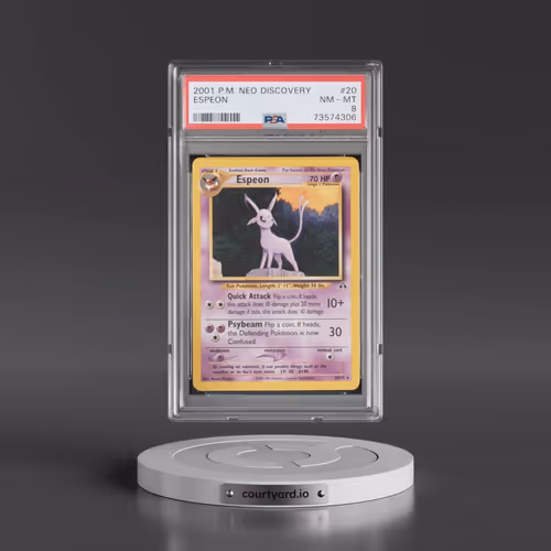2001 Pokémon Neo Discovery #20 Espeon (PSA 8 NM-MT)