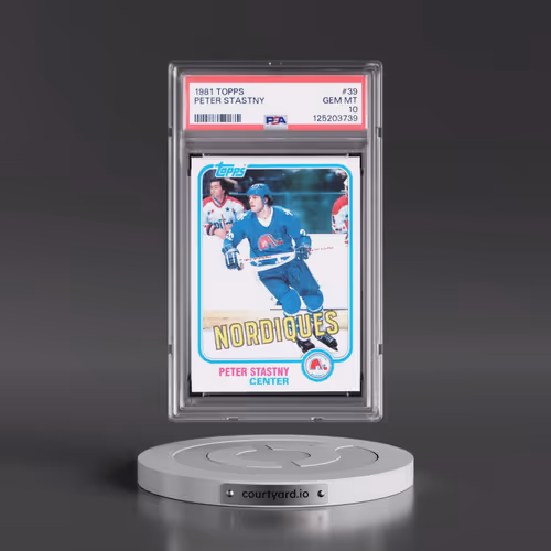 1981 Topps #39 Peter Stastny (PSA 10 GEM MINT)