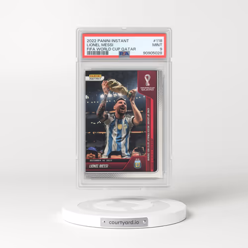 2022 Panini Instant FIFA World Cup Qatar #118 Lionel Messi (PSA 9 MINT)