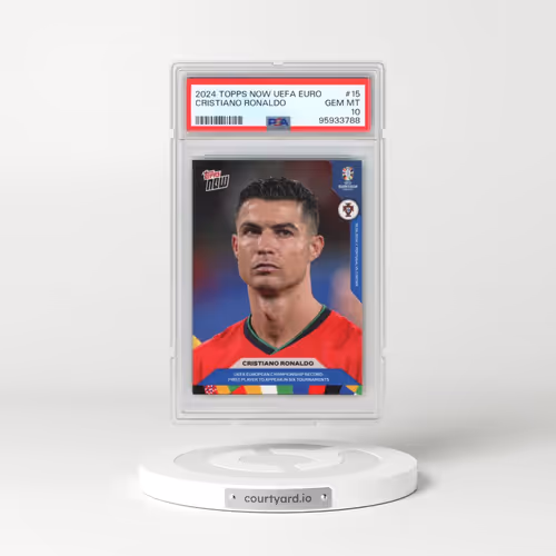 2024 Topps Now UEFA Euro #15 Cristiano Ronaldo (PSA 10 GEM MINT)