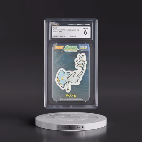 2006 Pokémon DP Double Seal (Nissui) - Japanese #92 Azelf (CGC 6 EX-NM)