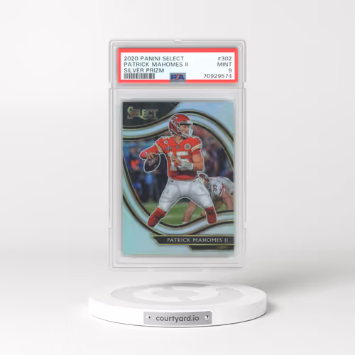 2020 Panini Select #302 Patrick Mahomes II - Silver Prizm (PSA 9 MINT)