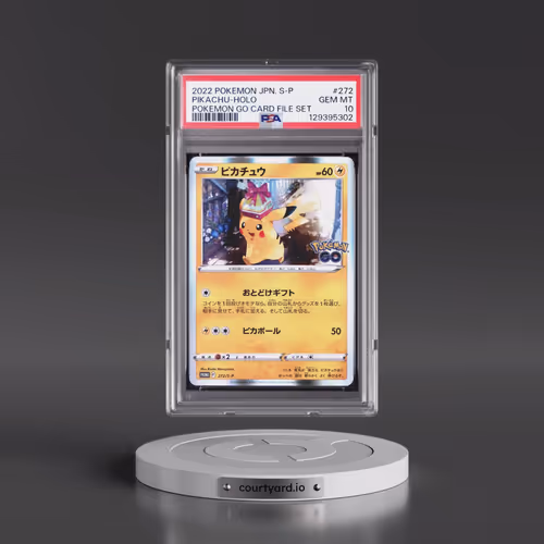 2022 Pokémon S Promo #272 Pikachu - Holo Pokemon Go Card File Set (PSA 10 GEM MINT)
