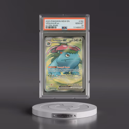 2023 Pokémon Mew EN-151 #182 Venusaur EX - Holo Ultra Rare (PSA 10 GEM MINT)