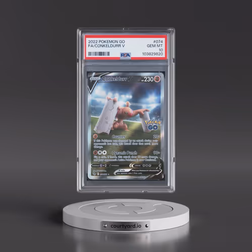 2022 Pokémon Go #074 Conkeldurr V - Holo Full Art (PSA 10 GEM MINT)