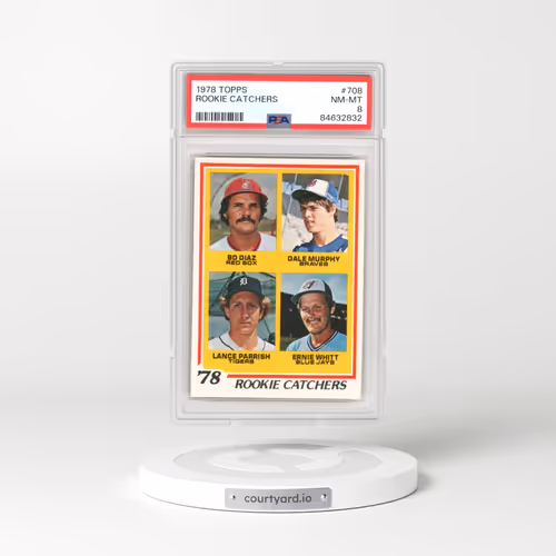 1978 Topps #708 Rookie Catchers (PSA 8 NM-MT)