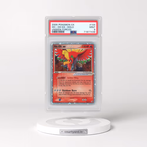 2005 Pokémon EX Unseen Forces #104 HO-Oh EX - Holo Holo (PSA 9 MINT)