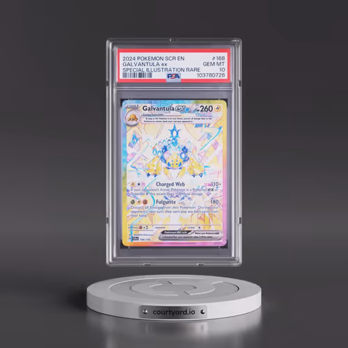 2024 Pokémon Scr EN-Stellar Crown #168 Galvantula EX - Holo Special Illustration Rare (PSA 10 GEM MI