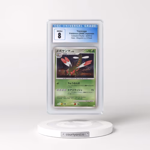 2009 Collection Packs #002/012 Yanmega - Holo Shaymin Lv. X Pack - PtS (Green) (CGC 8 NM-MT)