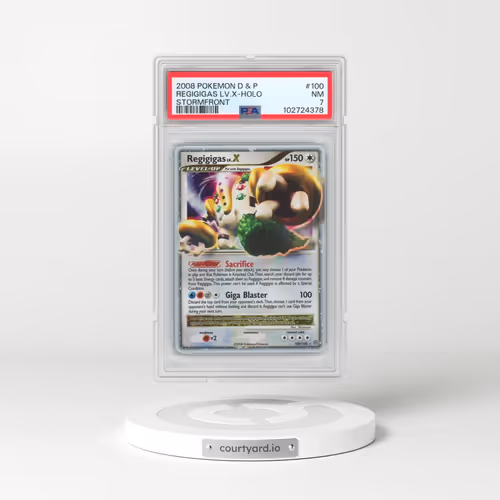 2008 Pokémon Diamond & Pearl Stormfront #100 Regigigas LV.X - Holo (PSA 7 NM)