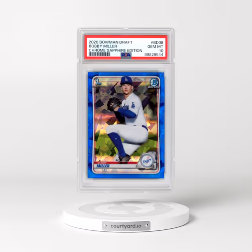 2020 Bowman Draft Chrome Sapphire Edition #BD38 Bobby Miller (PSA 10 GEM MINT)