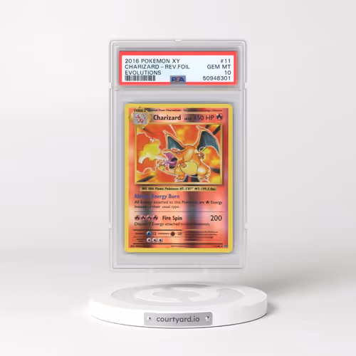 2016 Pokémon XY Evolutions #11 Charizard - Reverse Foil (PSA 10 GEM MINT)