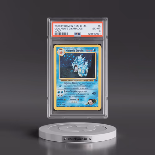 2000 Pokémon Gym Challenge #5 Giovanni's Gyarados - Holo (PSA 6 EX-MT)