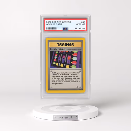 2000 Pokémon Neo Genesis #83 Arcade Game (PSA 10 GEM MINT)