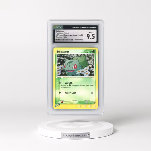 2004 EX Team Magma Vs Team Aqua #39/95 Bulbasaur - Reverse Holo (CGC 9.5 MINT+)
