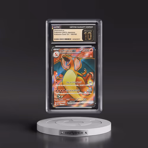 2023 Pokémon Card 151 #185/165 Charizard ex - Super Rare Holo (CGC 10 PRISTINE)