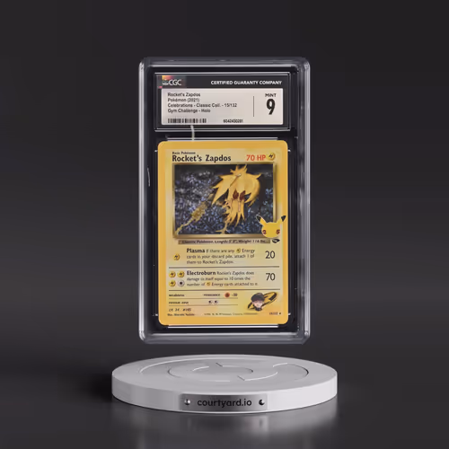 2021 Celebrations - Classic Collection #15/132 Rocket's Zapdos - Gym Challenge Holo (CGC 9 MINT)