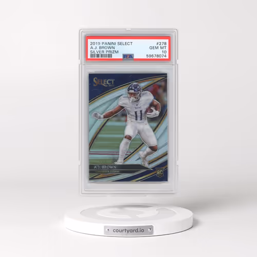 2019 Panini Select #278 A.J. Brown - Silver Prizm (PSA 10 GEM MINT)