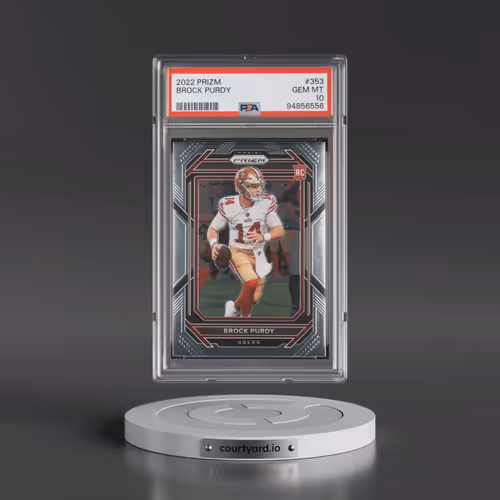 2022 Panini Prizm #353 Brock Purdy (PSA 10 GEM MINT)
