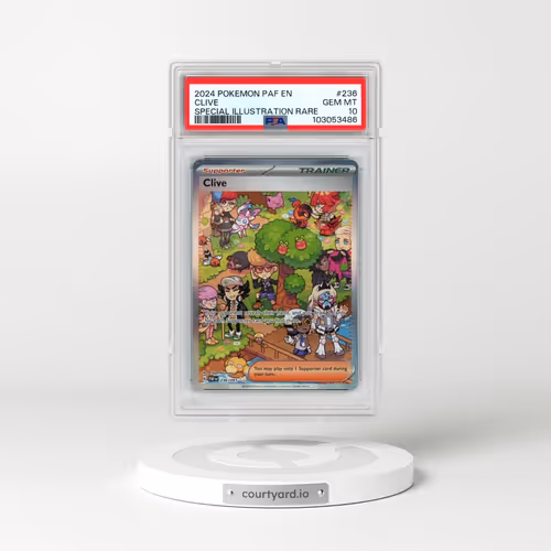 2024 Pokémon Paf EN-Paldean Fates #236 Clive - Special Illustration Rare (PSA 10 GEM MINT)
