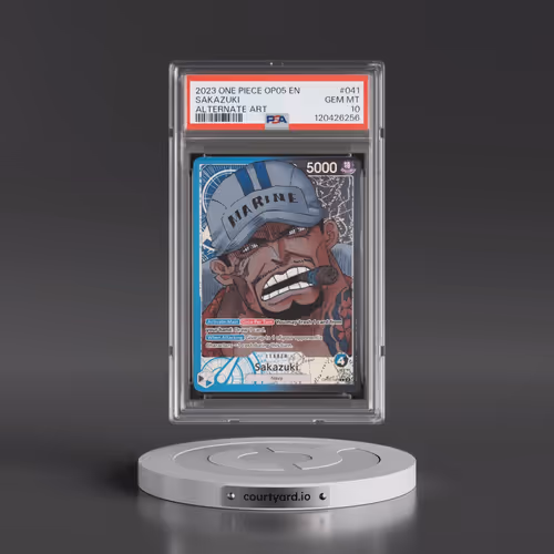 2023 One Piece OP05-Awakening of the New Era #041 Sakazuki - Alternate Art (PSA 10 GEM MINT)