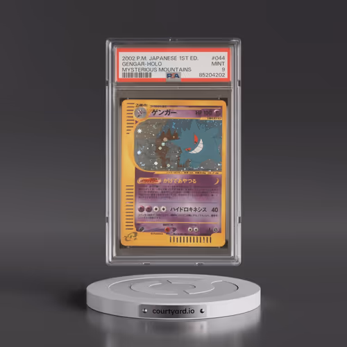 2002 Pokémon Mysterious Mountains #044 Gengar - 1st Edition Holo (PSA 9 MINT)