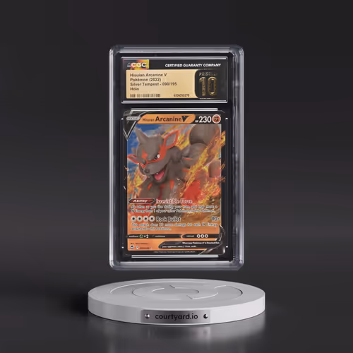 2022 Silver Tempest #090/195 Hisuian Arcanine V - Holo (CGC 10 PRISTINE)