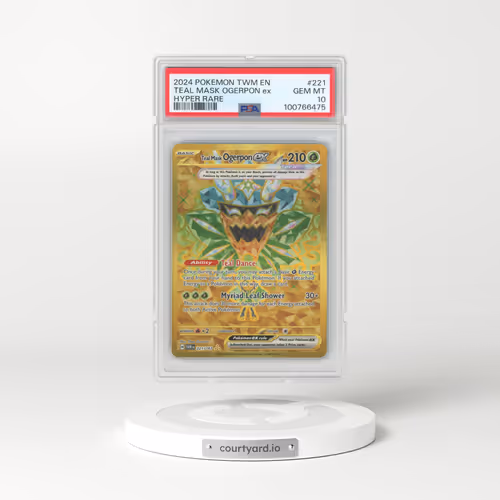 2024 Pokémon Twm EN-Twilight Masquerade #221 Teal Mask Ogerpon EX - Holo Hyper Rare (PSA 10 GEM MINT)