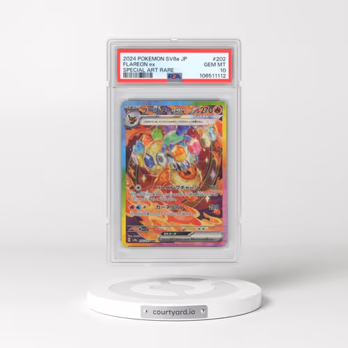 2024 Pokémon Sv8a-Terastal Fest EX #202 Flareon EX - Holo Special Art Rare (PSA 10 GEM MINT)