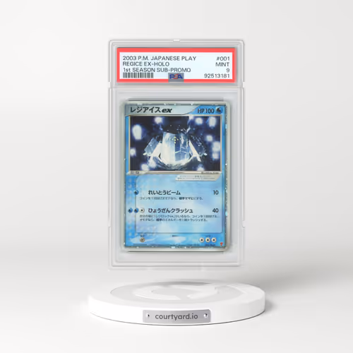 2003 Pokémon Play Promo #001 Regice EX - Holo Holo 1st Season Subscription (PSA 9 MINT)