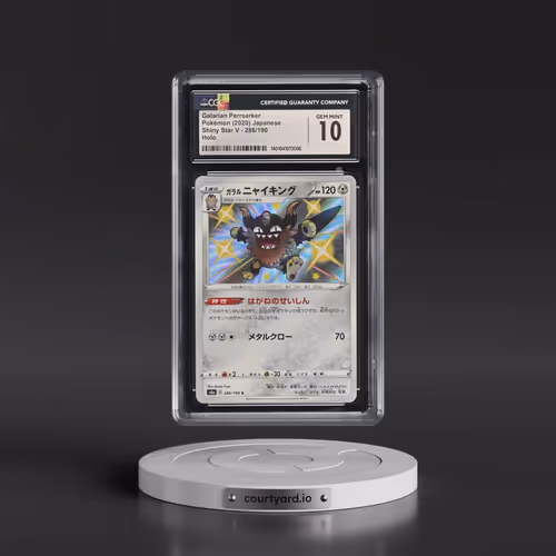 2020 Shiny Star V #286/190 Galarian Perrserker - Shiny Rare Holo (CGC 10 GEM MINT)