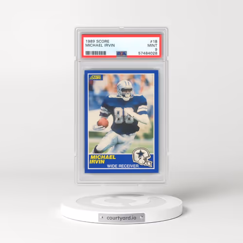 1989 Score #18 Michael Irvin (PSA 9 MINT)
