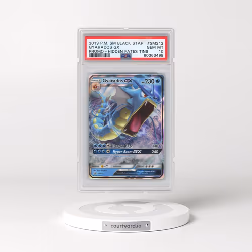 2019 Pokémon SM Black Star Promo #SM212 Gyarados GX - Holo Hidden Fates Tins (PSA 10 GEM MINT)