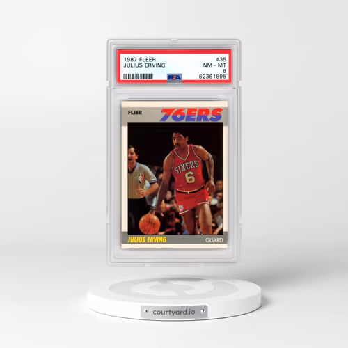 1987 Fleer #35 Julius Erving (PSA 8 NM-MT)