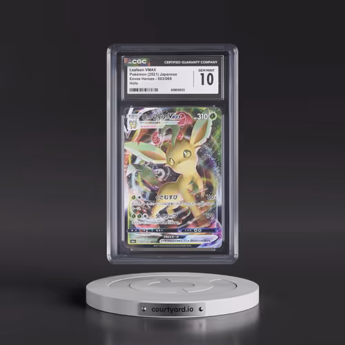 2021 Eevee Heroes #003/069 Leafeon VMAX - Holo (CGC 10 GEM MINT)
