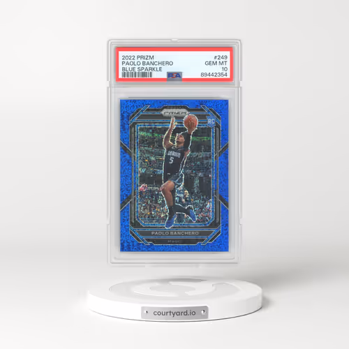 2022 Panini Prizm #249 Paolo Banchero - Blue Sparkle (PSA 10 GEM MINT)