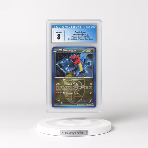 2012 Plasma Storm #94/135 Druddigon - Cr. Ice Holo Plasma Claw Deck (CGC 8 NM-MT)