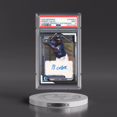 2024 Bowman Chrome Prospect Autographs #CPARCA Robert Calaz (PSA 9 MINT)
