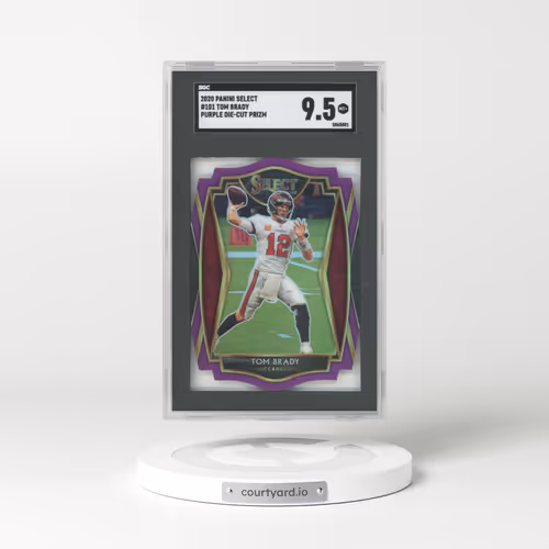 2020 Panini Select #101 Tom Brady - Die-Cut Purple Prizm (SGC 9.5 MINT+)