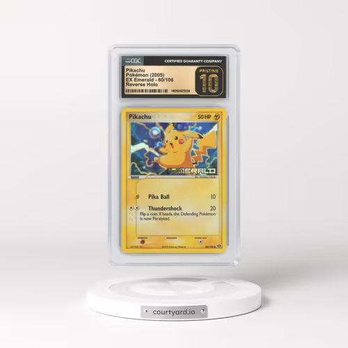 2005 EX Emerald #60 Pikachu - Holo (CGC 10 PRISTINE)
