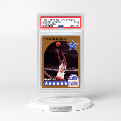1990 Hoops All-Star Panels Michael Jordan - Perforated (PSA 9 MINT)