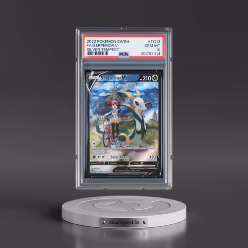 2022 Pokémon Sword & Shield Silver Tempest #TG13 Serperior V - Holo Full Art (PSA 10 GEM MINT)