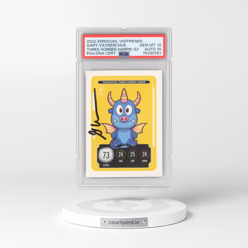 2022 Zerocool Veefriends Three Horned Harpik PSA/DNA Cert. - Auto 10 - Gary Vanerchuk