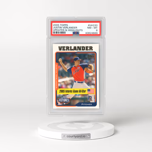 2005 Topps Updates & Highlights #UH220 Justin Verlander (PSA 8 NM-MT)
