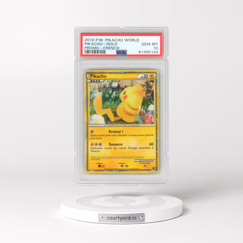 2010 French Pokémon Pikachu World Promo Pikachu - Holo (PSA 10 GEM MINT)