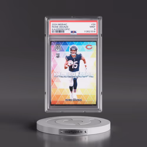 2024 Panini Mosaic Kaleidoscopic #24 Rome Odunze (PSA 9 MINT)